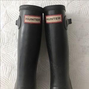 Hunter Rain Boots Girl’s 3 • Black • VGUC